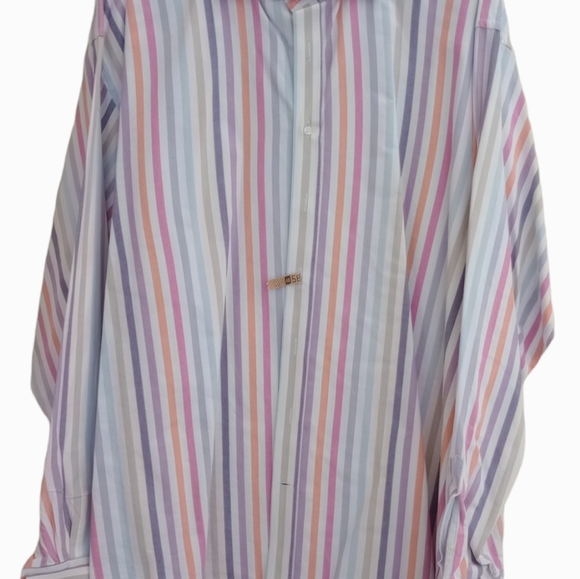 LANZINO MEN'S BUTTON DOWN SHIRT BIG & TALL 3XL - Picture 2 of 7